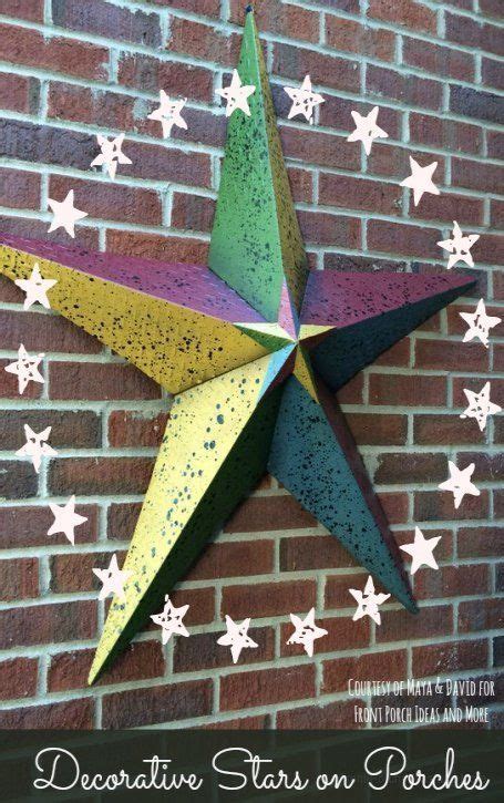 big metal stars on houses|metal stars on porches.